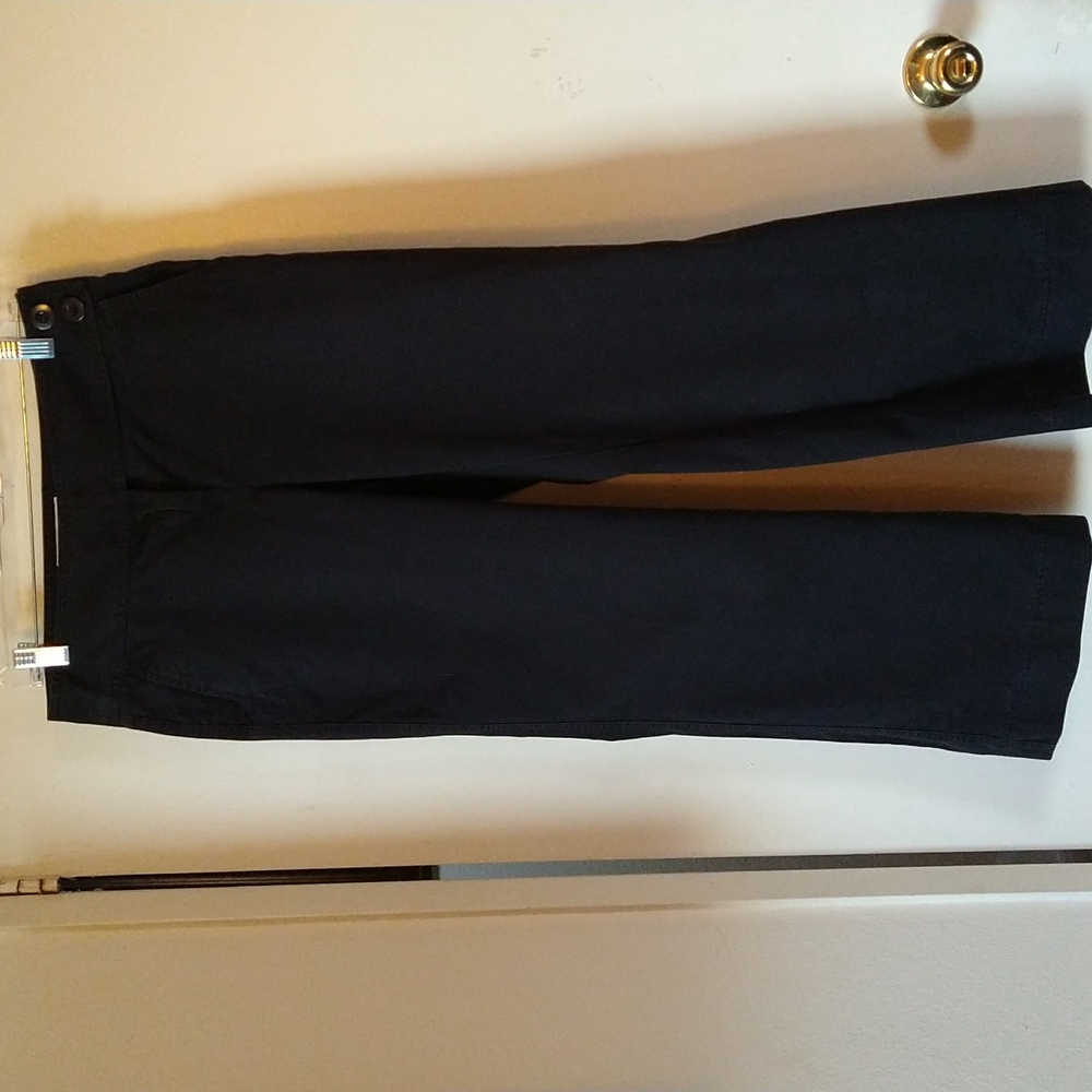 London Black The Marisa Fit Chino Wide Leg  Black Pant Size 6